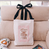 Late Night Reader Bow Tote Bag