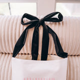 Late Night Reader Bow Tote Bag
