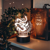 The Serpent and the Wings of Night Inspired Light Up Display