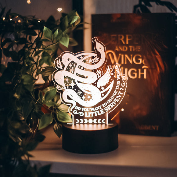 The Serpent and the Wings of Night Inspired Light Up Display