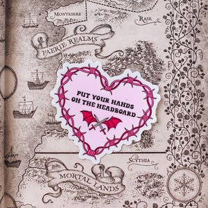 A Court of Silver Flames Inspired: Hands on the Headboard Sticker