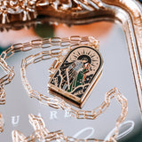 Poppy & Casteel Couple Enamel Locket Necklace