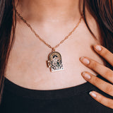 Poppy & Casteel Couple Enamel Locket Necklace
