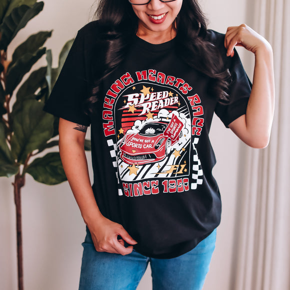 F1 Speed Reader Romance Tee