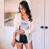 Reading is Hot Spaghetti Strap Tank