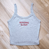 Reading is Hot Spaghetti Strap Tank