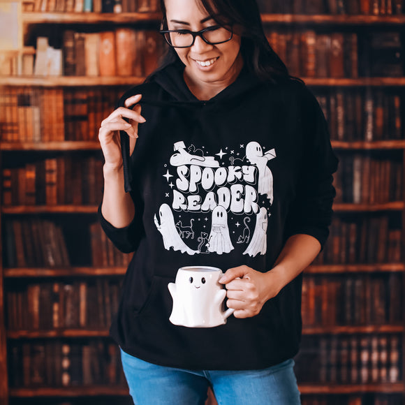 Spooky Reader Ghost Hoodie