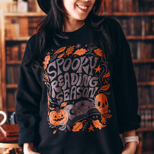 Spooky Reading Season Pullover Sweater