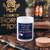 A Court of Thorns and Roses Inspired: Stars Who Listen Candle