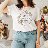 The Titan Series Inspired: Love Fostered Courage Tee