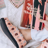 Books & Coffee Slipper Socks