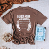 Fourth Wing Inspired: Wing Leader Tour Heavy Weight Tee