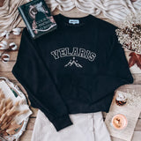 A Court of Mist and Fury Inspired Embroidered Corduroy Pullover Sweater
