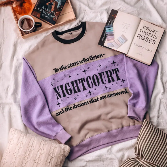 A Court of Mist and Fury Inspired: Night Court Pullover Sweatshirt Sweater