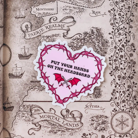 A Court of Silver Flames Inspired: Hands on the Headboard Sticker Stickers