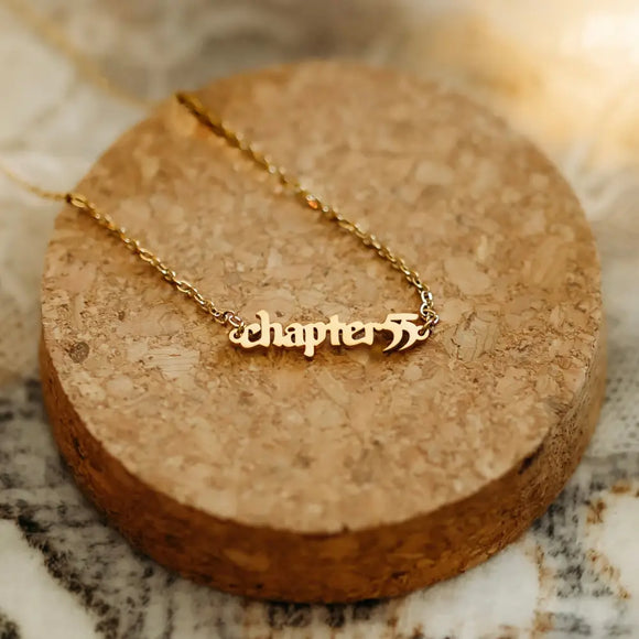 A Court of Thorns and Roses Inspired: Chapter 55 Wordplate Necklace Necklace