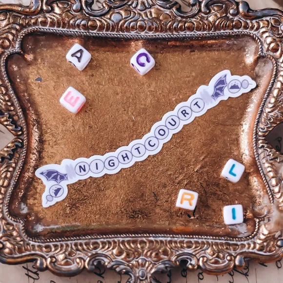 A Court of Thorns and Roses Inspired: Night Court Friendship Bracelet Sticker Stickers