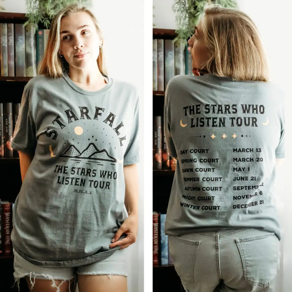 A Court of Thorns and Roses Inspired: Stars Who Listen Tour Heavy Weight Tee Shirt