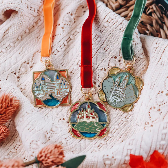 A Journey to the Fae Courts Inspired Literary Leadlight Bookmarks Enamel Pins