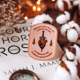 A Court of Thorns and Roses Inspired: Man’s Heart Sticker Stickers