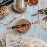 A Shadow in the Ember Inspired Pen stationary