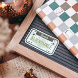 Alien Romance License Plate Sticker Stickers