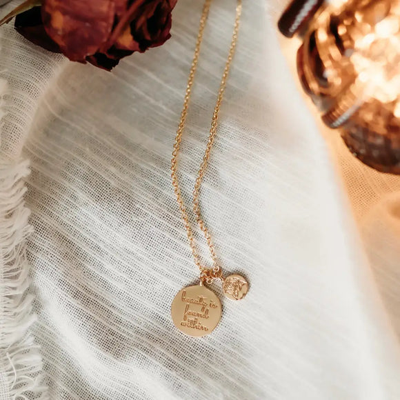 Beauty & The Beast Inspired: Beauty is Found Necklace Necklace