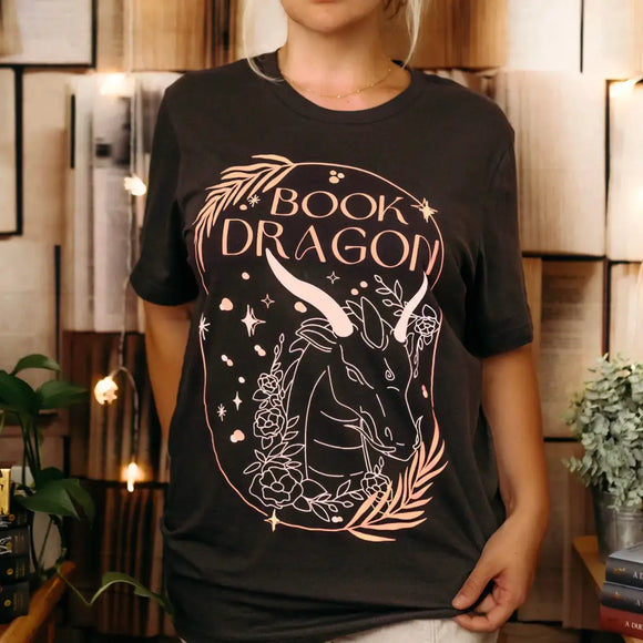 Book Dragon Inspired Tee Shirt