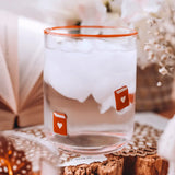 Book Icon Glass Drinkware