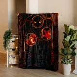 Bookish A Kingdom of Flesh and Fire Exclusive Cover Blanket AKOFAF
