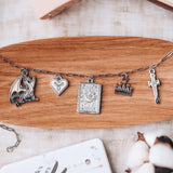 Bookish Charm Necklace Silver jewelry