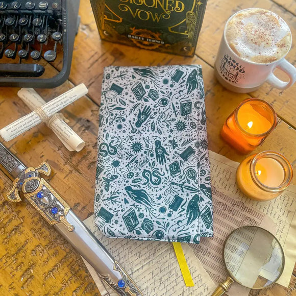 Bookish Fabric Dust Jacket Bookmarks