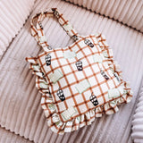 Bookish Gingham Tote Bag - Bags