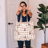 Bookish Gingham Tote Bag - Bags