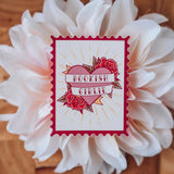 Bookish Girlie Stamp Sticker - Stickers