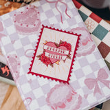 Bookish Girlie Stamp Sticker - Stickers