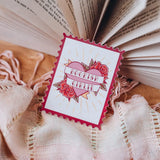 Bookish Girlie Stamp Sticker - Stickers
