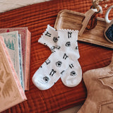 Bookish Ruffle Trim Socks Accessories