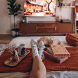 Bookish Ruffle Trim Socks Accessories