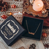 Bookish Wordplate Necklace Necklace