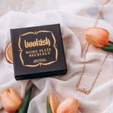 Bookish Wordplate Necklace Necklace