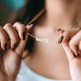 Bookish Wordplate Necklace Necklace