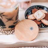 Bookmas Glass Mug Tumbler WITH STRAW Drinkware