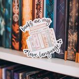 Books Are My Love Language Sticker