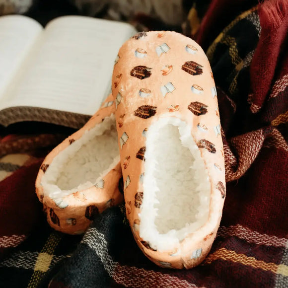 Books & Coffee Slipper Socks