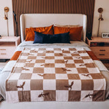 Checker Dragon Blanket Home