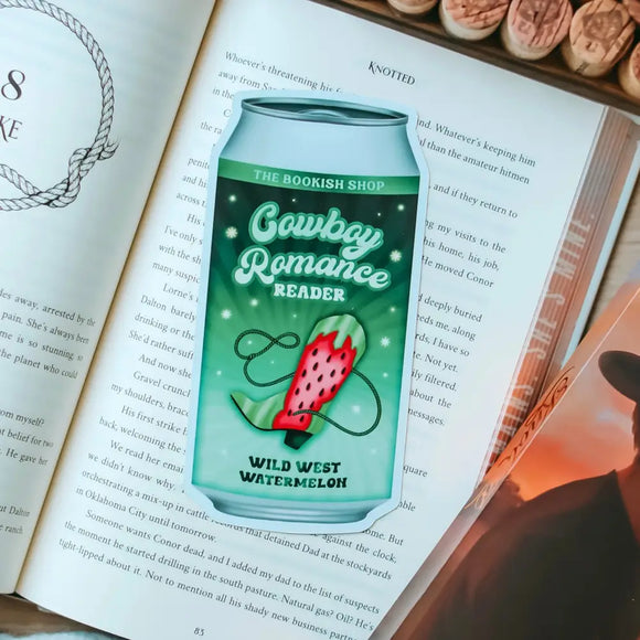 Cowboy Romance Reader Energy Drink Bookmark Bookmarks