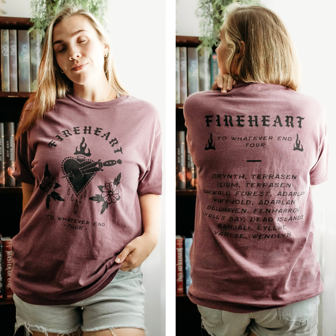 Throne of Glass Inspired: To Whatever End Tour Heavy Weight Tee Throne of Glass Inspired: To Whatever End Tour Heavy Weight Tee