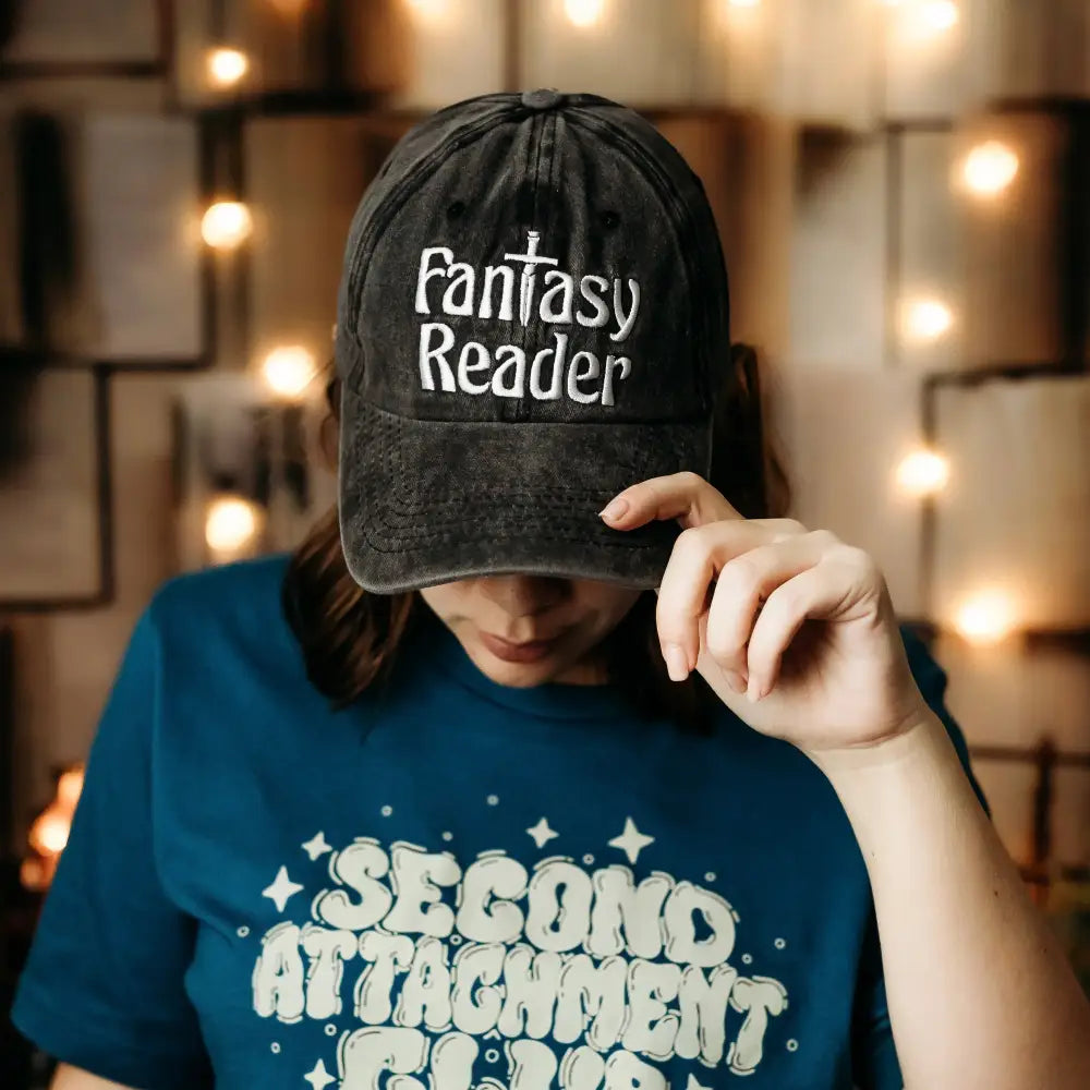 Embroidered Fantasy Reader Dad Hat