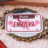 Enemies-to-Lovers License Plate Sticker Stickers